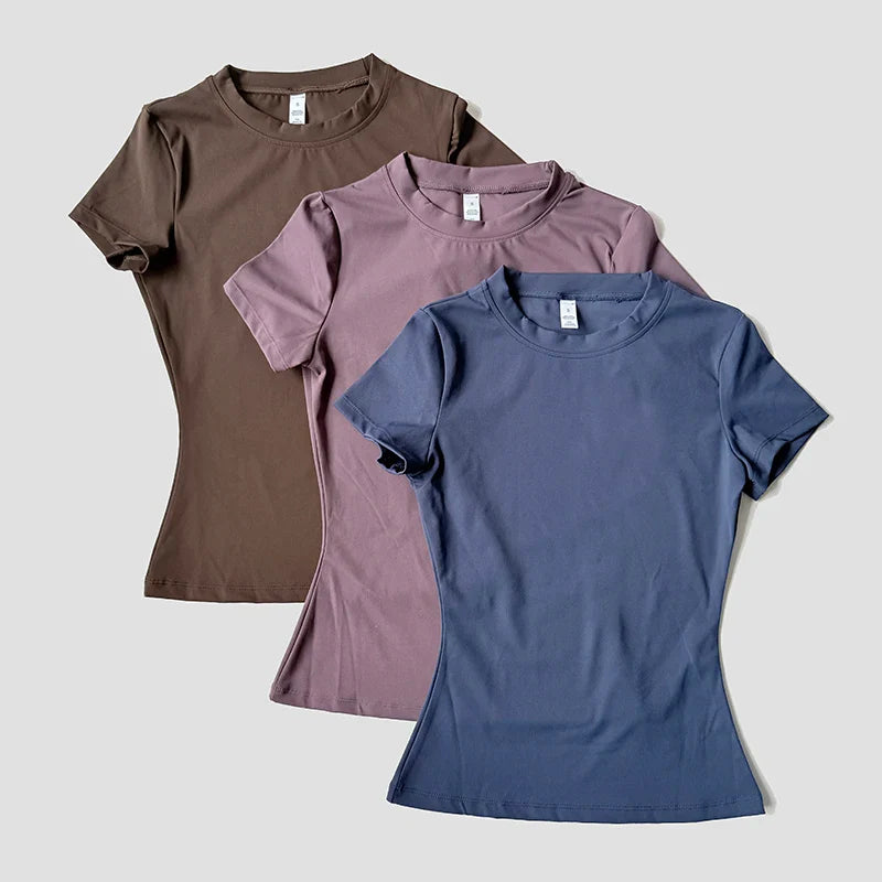 Seamless Women's Yoga T-Shirt